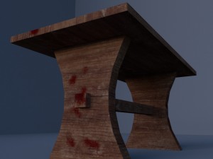bloody table 3D Model