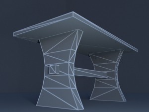 bloody table 3D Model