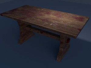 bloody table 3D Model