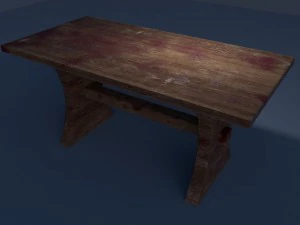 bloody table 3D Model