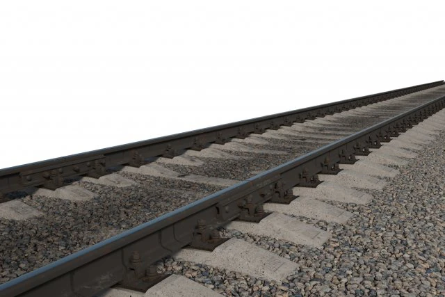 Train Railway P50 25m 3D Model .c4d .max .obj .3ds .fbx .stl .blend 