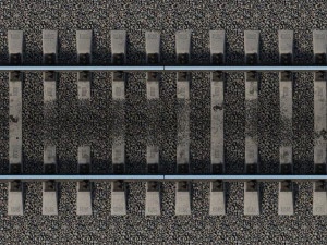 Train Railway P50 25m 3D Model