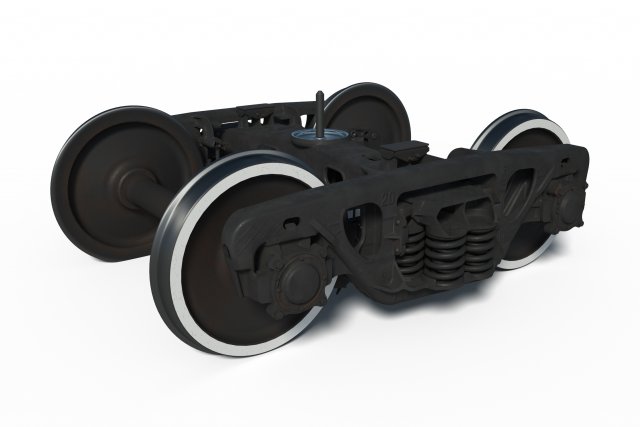 Train Bogie 18-100 Model 3D .c4d .max .obj .3ds .fbx .stl .blend 