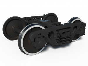 Train Bogie 18-100 3D Model