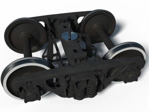 Train Bogie 18-100 3D Model