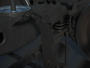 Train Bogie 18-100 3D Model