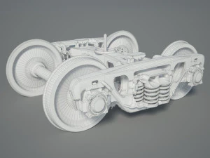 Train Bogie 18-100 3D Model