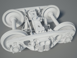 Train Bogie 18-100 Model 3D