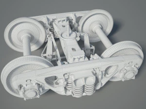 Train Bogie 18-100 3D Model