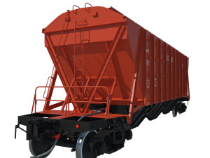 train car hopper 19-752 3D Model