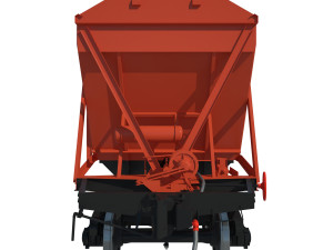 train car hopper 19-752 3D Model
