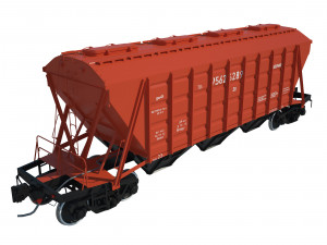 train car hopper 19-752 3D Model