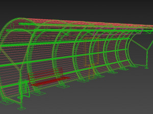 modern bus stop pavilion 3D Модель