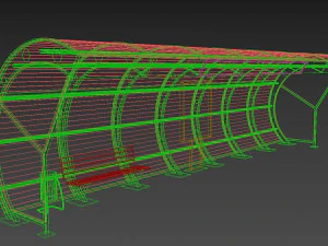 modern bus stop pavilion 3D Model