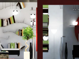 modern dining room interior 3D Model