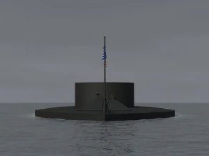 uss monitor ironclad 3D Model