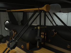 uss monitor ironclad Modelo 3D