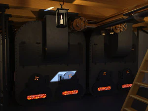 uss monitor ironclad 3D Model