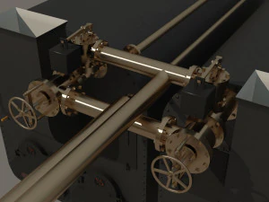uss monitor ironclad 3D Model
