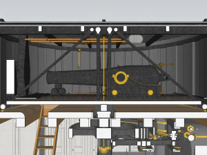 uss monitor ironclad 3D Model