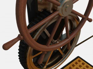 uss monitor ironclad 3D Model