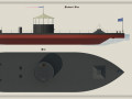 uss monitor ironclad 3D Model
