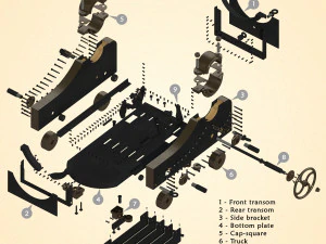 Cannone Dahlgren da 11 pollici Modello 3D