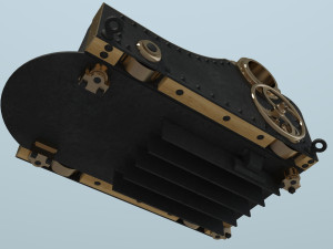 11-inch Dahlgren Cannon 3D Model