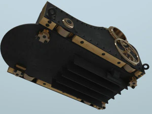 11-inch Dahlgren Cannon 3D Model
