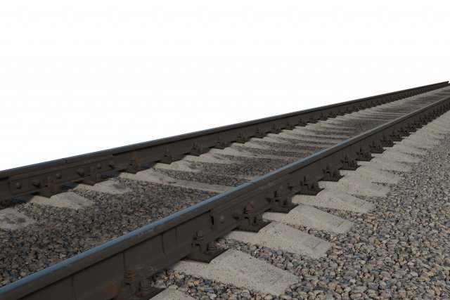 train railway p65 25m Modèle 3D .c4d .max .obj .3ds .fbx .stl .blend 