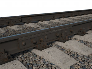 train railway p65 25m Modèle 3D