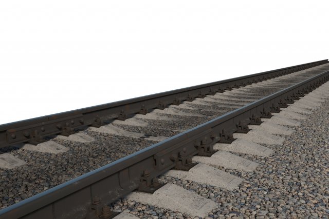 train railway p75 25m Modèle 3D .c4d .max .obj .3ds .fbx .stl .blend 