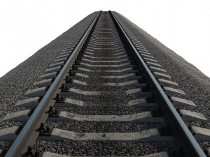 train railway p75 25m 3D Model