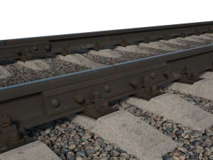 train railway p75 25m 3D Model