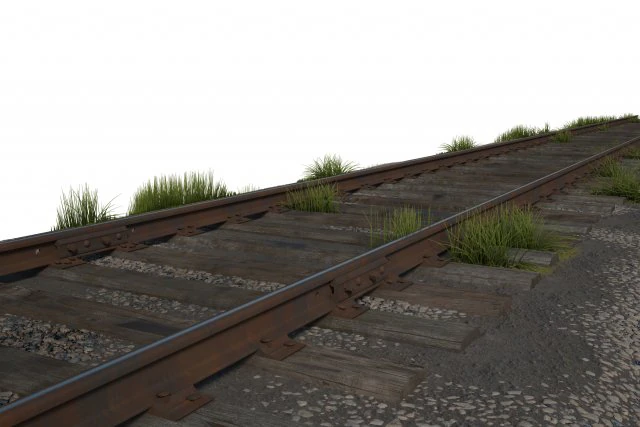 train railway p43 12 5m 3D Model .c4d .max .obj .3ds .fbx .stl .blend