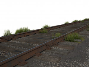 train railway p43 12 5m 3D Model