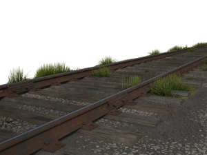 tren ferrocarril p43 12 5m Modelo 3D