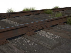 train railway p43 12 5m 3D Model