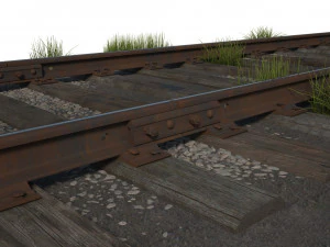 train railway p43 12 5m 3D Model