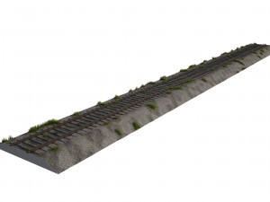 train railway p43 12 5m 3D Model
