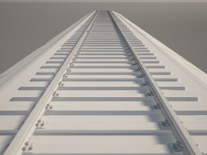 train railway p43 12 5m 3D Model