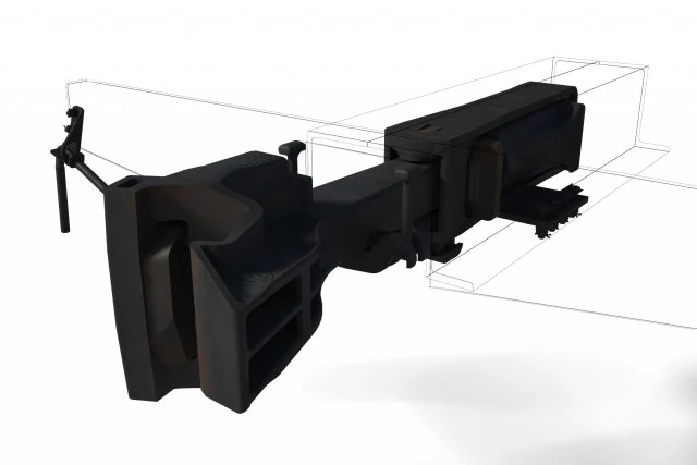 Train Autocoupler SA-3 3D Model .c4d .max .obj .3ds .fbx .stl .blend 