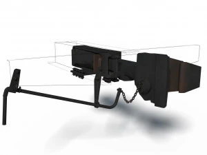 Train Autocoupler SA-3 3D Model