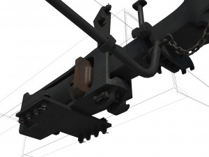 Train Autocoupler SA-3 3D Модель