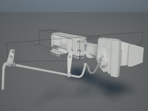 Train Autocoupler SA-3 3D Модель