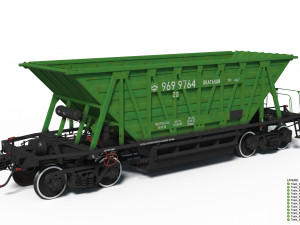 Train car Hopper 20-4015 3D Model