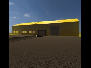 modular warehouse and warehouse demo Modèle 3D