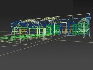 modular warehouse and warehouse demo Modèle 3D