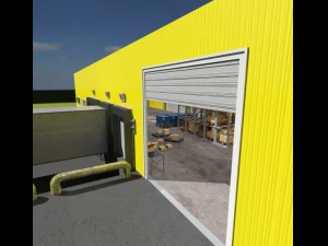 modular warehouse and warehouse demo 3D Model