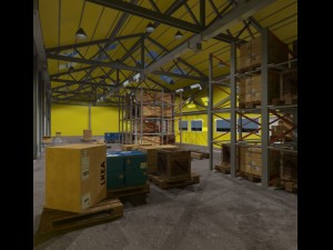modular warehouse and warehouse demo Modèle 3D